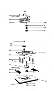 Fig-0 Diagram and Parts List for 509 Type-1 Porter Cable Sander Grinder